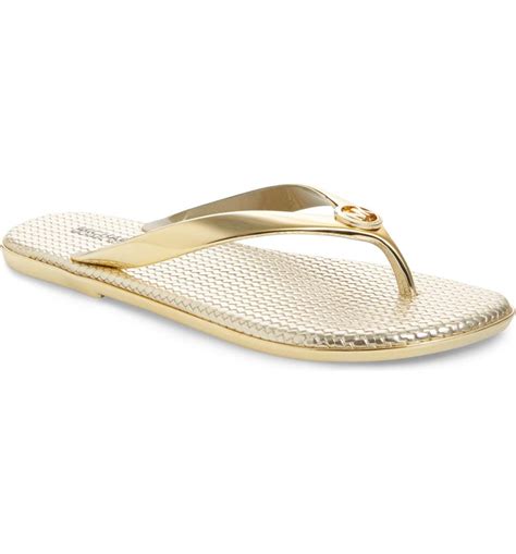 michael kors jet set metallic jelly flip flops|Jet Set Metallic Jelly Flip.